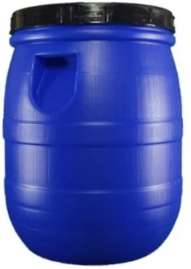 Бочка 40л HDPE синяя полугерметичная с резьбовой крышкой